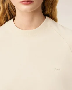 T-shirt Blanc Manches Courtes En Coton