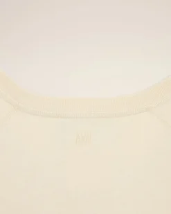 T-shirt Blanc Manches Courtes En Coton