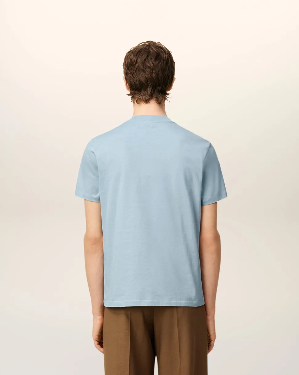 T-shirt Bleu Ami De Coeur En Coton