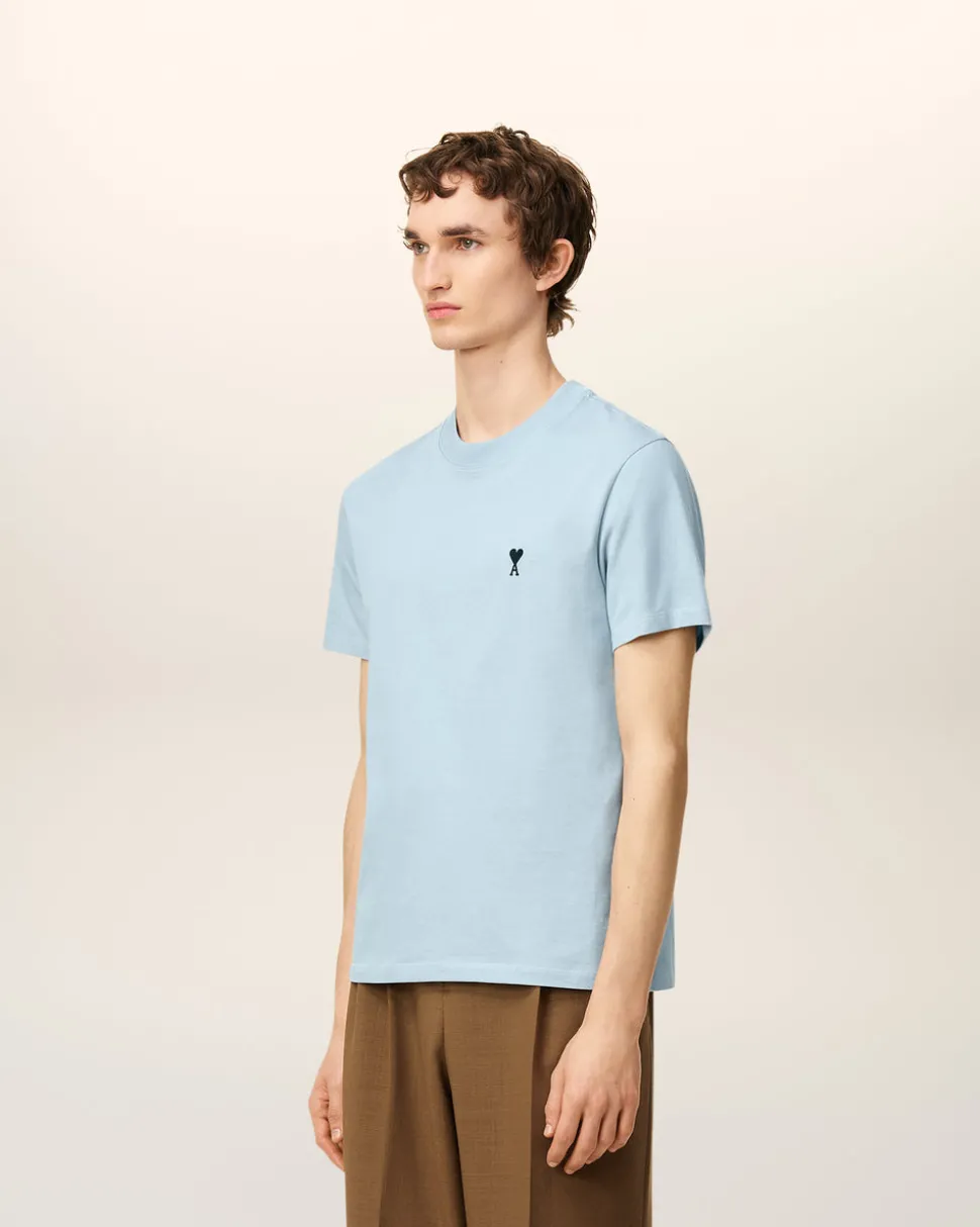 T-shirt Bleu Ami De Coeur En Coton