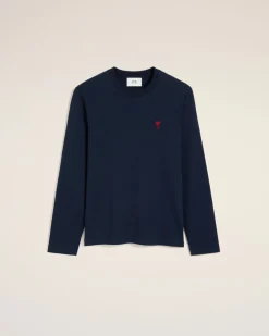 T-shirt Bleu Ami De Coeur En Coton Organique