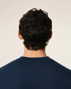 T-shirt Bleu Ami De Coeur En Coton Biologique