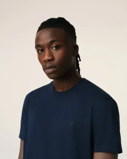 T-Shirt Bleu Marine Ami de Coeur En Coton