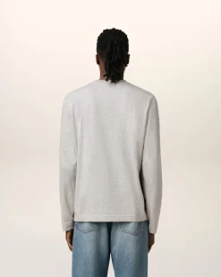 T-Shirt Gris Manches Longues Ami de Coeur En Coton