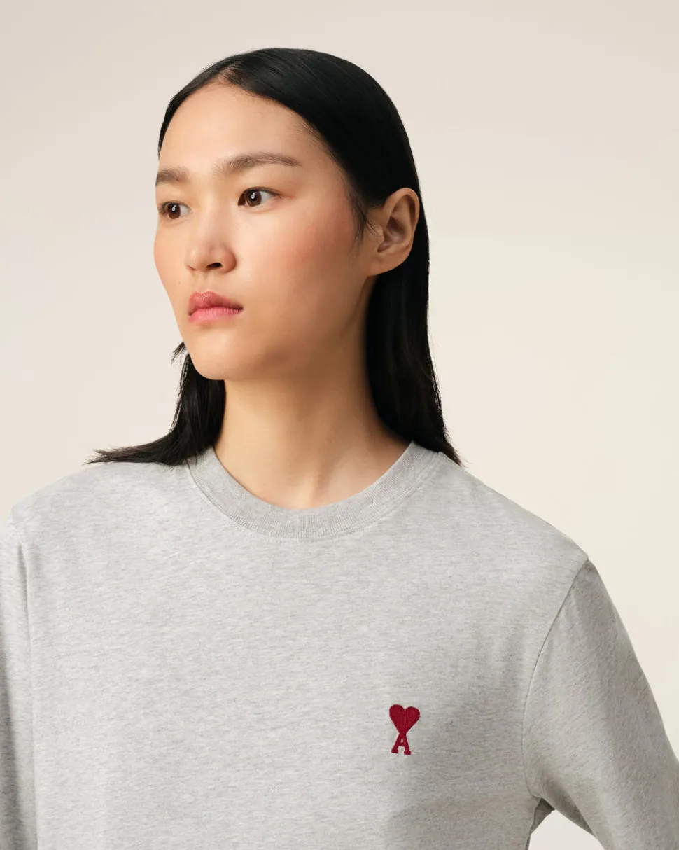 T-Shirt Gris Manches Longues Ami de Coeur En Coton