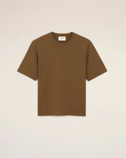 T-shirt Marron Ami De Coeur En Coton