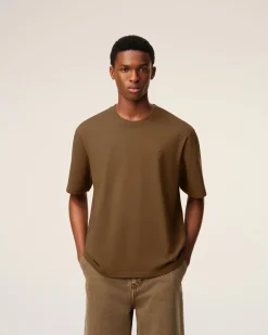 T-shirt Marron Ami De Coeur En Coton