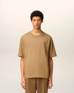 T-shirt Marron Ami De Coeur Coupe Cosy En Coton