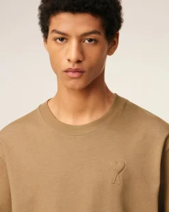 T-shirt Marron Ami De Coeur Coupe Cosy En Coton