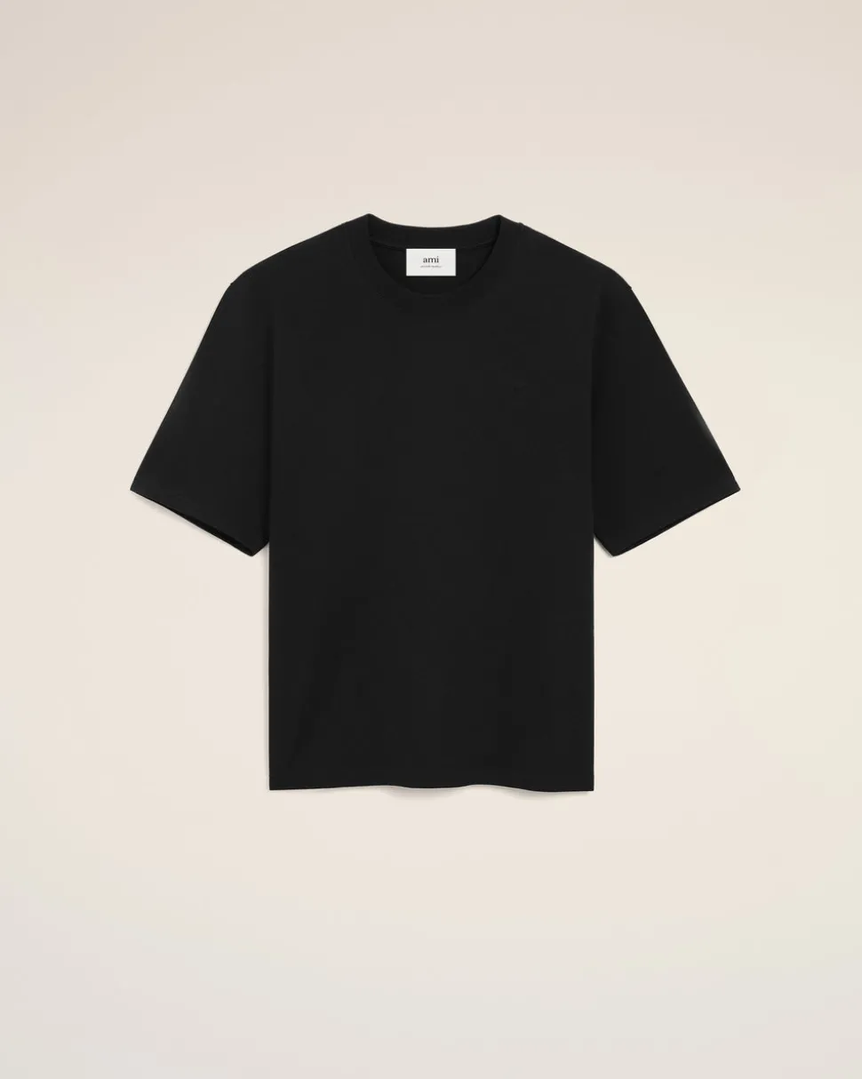 T-shirt Noir Ami De Coeur En Coton