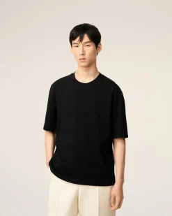 T-shirt Noir Ami De Coeur En Coton