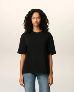 T-shirt Noir Ami De Coeur En Coton