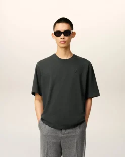 T-shirt Noir Ami De Coeur Coupe Cosy En Coton