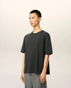 T-shirt Noir Ami De Coeur Coupe Cosy En Coton