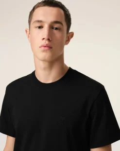 T-shirt Noir Ami de Coeur En Coton