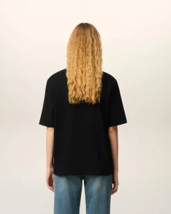 T-shirt Noir Ami De Coeur En Coton