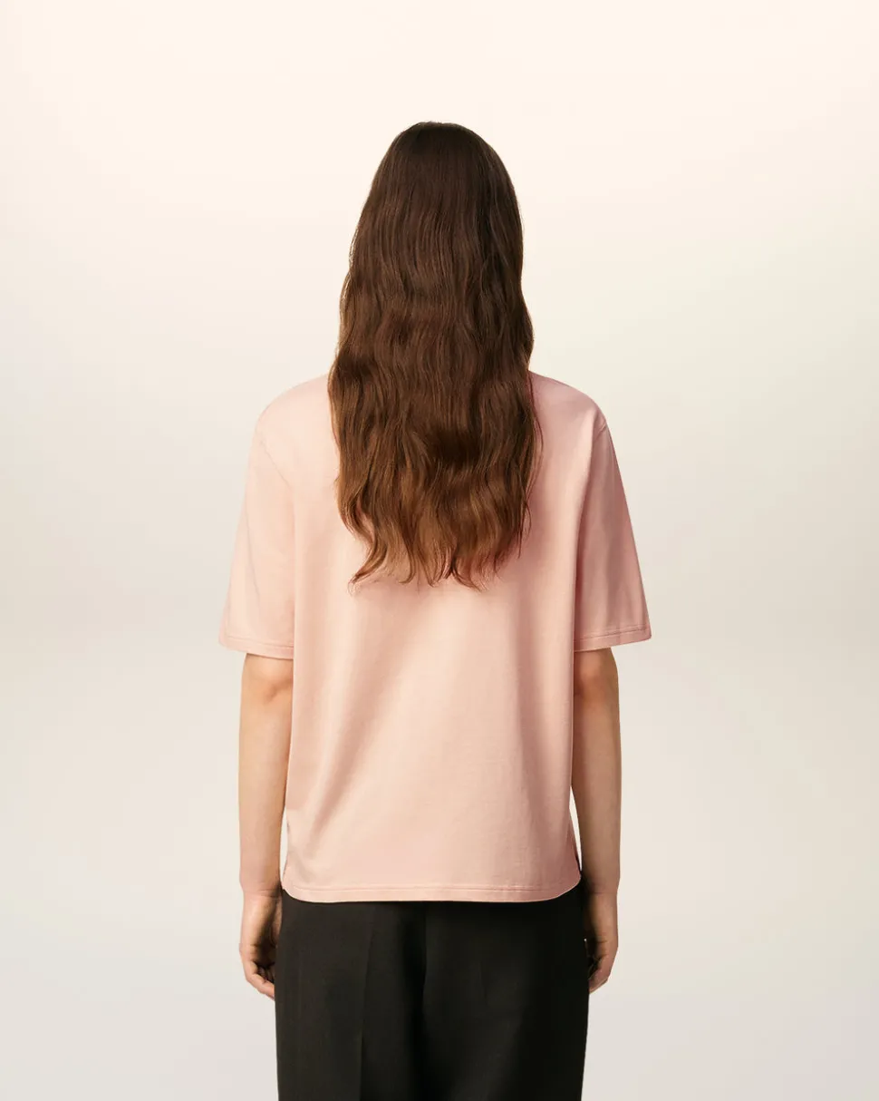 T-shirt Rose Ami De Coeur Coupe Cosy En Coton