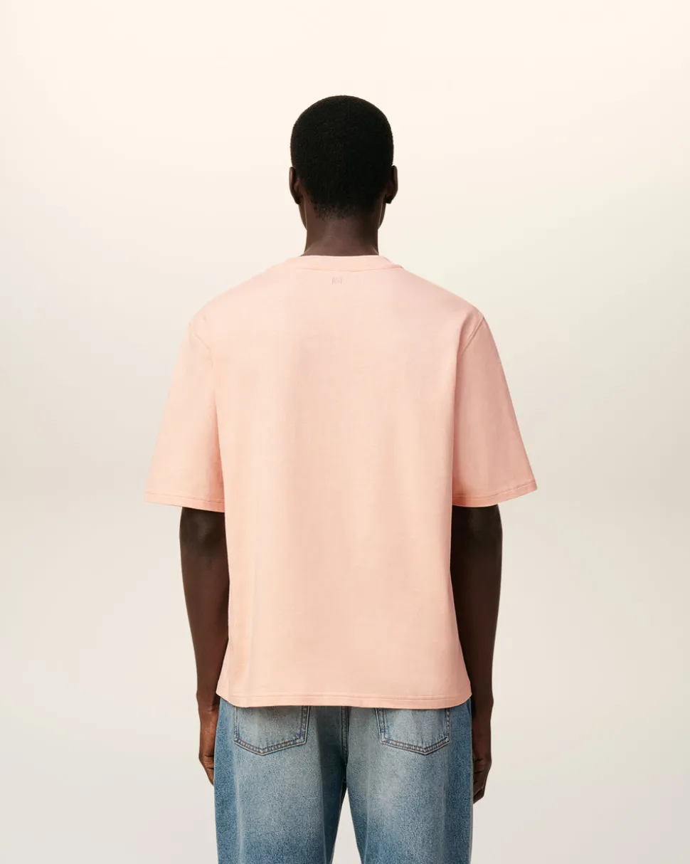 T-shirt Rose Ami De Coeur Coupe Cosy En Coton