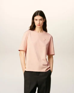 T-shirt Rose Ami De Coeur Coupe Cosy En Coton