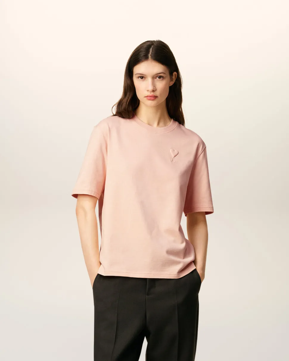 T-shirt Rose Ami De Coeur Coupe Cosy En Coton