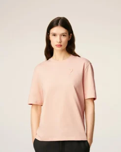 T-shirt Rose Ami De Coeur Coupe Cosy En Coton