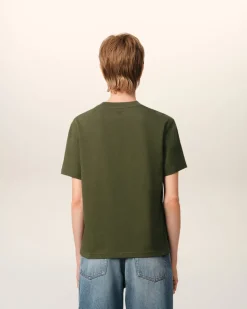 T-Shirt Vert Ami de Coeur En Coton