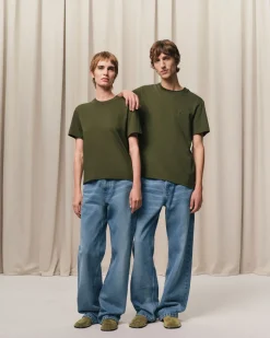 T-Shirt Vert Ami de Coeur En Coton