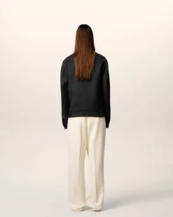 Veste Grise Trucker En Laine