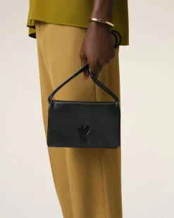 Wallet On Strap Noir Voulez Vous En Cuir Lisse