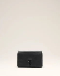Wallet On Strap Noir Voulez Vous En Cuir Lisse