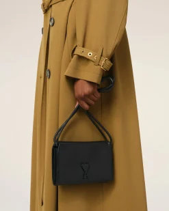 Wallet On Strap Noir Voulez Vous En Cuir Lisse